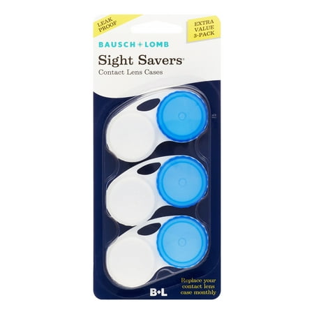 Bausch & Lomb Bausch & Lomb Sight Savers Contact Lens Cases, 3 (Best Contact Lens Case)