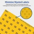 thumbnail image 5 of Avery Printable Round Labels, Bright Yellow, 0.75" Diameter, 3,200ct, 5 of 11