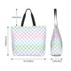 thumbnail image 5 of Disketp Colorful Checkerboard Bolsa Tote Estampada para Mujer, Bolso de Hombro y de Mano para Compras y Viajes, 5 of 8