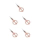 thumbnail image 3 of Kenally Tijeras de sastre de amplia aplicación para proyectos de costura y costura Tijeras de bordado profesional rose sissor gold Type2 NO2, 3 of 6