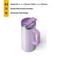 thumbnail image 6 of RTIC 16 oz Ceramic Lined Insulated Road Trip Travel Mug, Leak-Resistant Lid, Lavender Glitter, 6 of 7