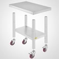 thumbnail image 4 of VEVOR Stainless Steel Work Table, 30" x 18" x 34", Stainless Steel, 4 of 9