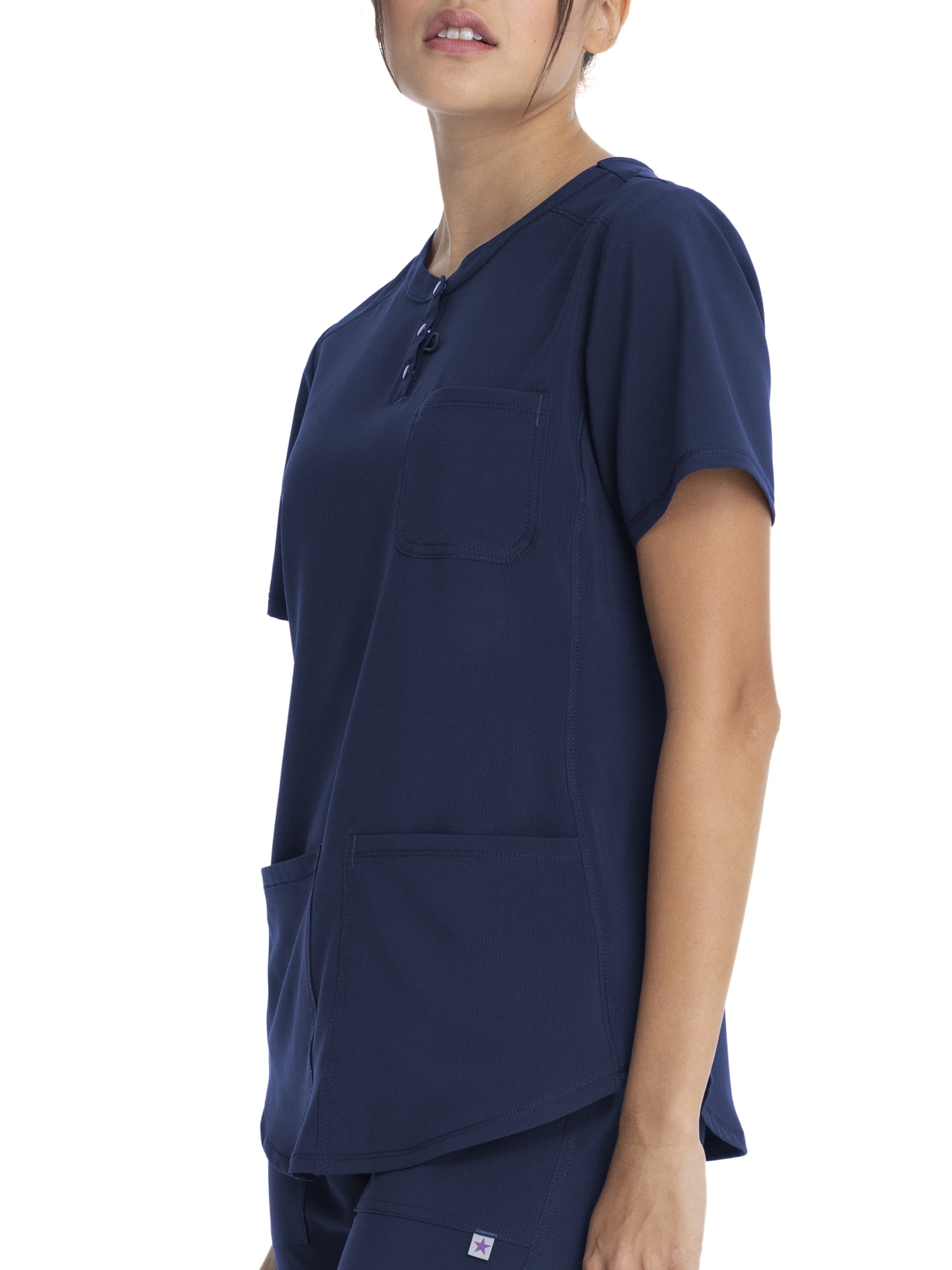 Scrubstar Women's Supreme Stretch Antimicrobial V-Neck Placket Scrub Top WM01T902