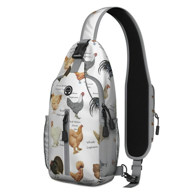 Geometric dog pattern Abstract dog art Minimalist dog design Print Crossbody Daypack Travel Daypack, Adjustable Shoulder Strap, Lightweight and Durable, Fashionable appearance, Ideal for outdoor activ