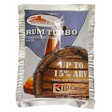 FermFast Rum Turbo Yeast 107.5 g Packet (Best Yeast For Rum)