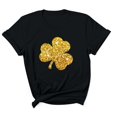 thumbnail image 2 of Meichang T-Shirts Chanceux pour Femmes T-Shirts de la Saint-Patrick T-Shirts Graphiques Trèfle T-Shirts de Vacances Col Rond Hauts Irlandais Chanceux T-Shirts Décontractés à Manches Courtes Liquidation de Printemps, 2 of 7