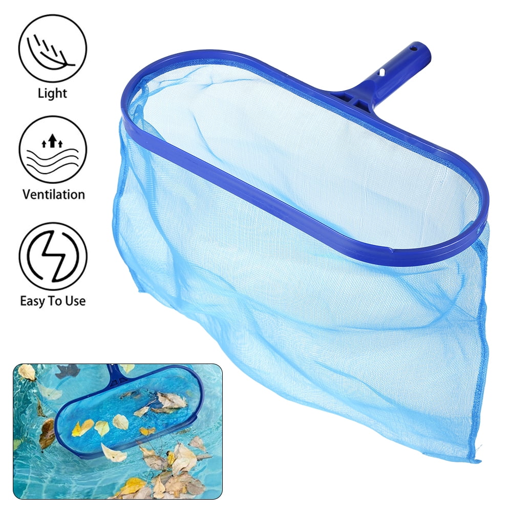 42*30cm Swimming Pool Skimmer Net Rubbish Cleaning Rake Mesh Leaf Nets Deep Bag 