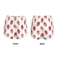 thumbnail image 6 of Goofa Hand Drawn Strawberry Printed Women 2 in 1 Running Shorts,Quick Dry Athletic Workout Shorts,High Waisted Athletic Shorts with Liner Pockets-Large, 6 of 9