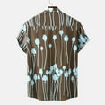 thumbnail image 2 of Birdeem Men Casual Hawaii Print Turndown Short Sleeve Button Closure Shirt Blouse, 2 of 9