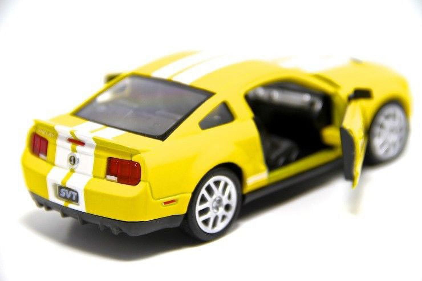 Set of 4: 5" Kinsmart 2007 Ford Shelby GT500 Diecast Model Toy Car 1:38