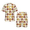 thumbnail image 1 of Balery Sunflowers And Skull Conjunto de Pijama Infantil de Manga Corta con Estampado – Ropa de Dormir de Algodón Suave-Small, 1 of 6