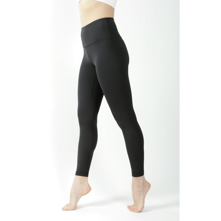 Yogalicious Womens Lux Inversion Power High Waist Full Length Legging -  Black - Small