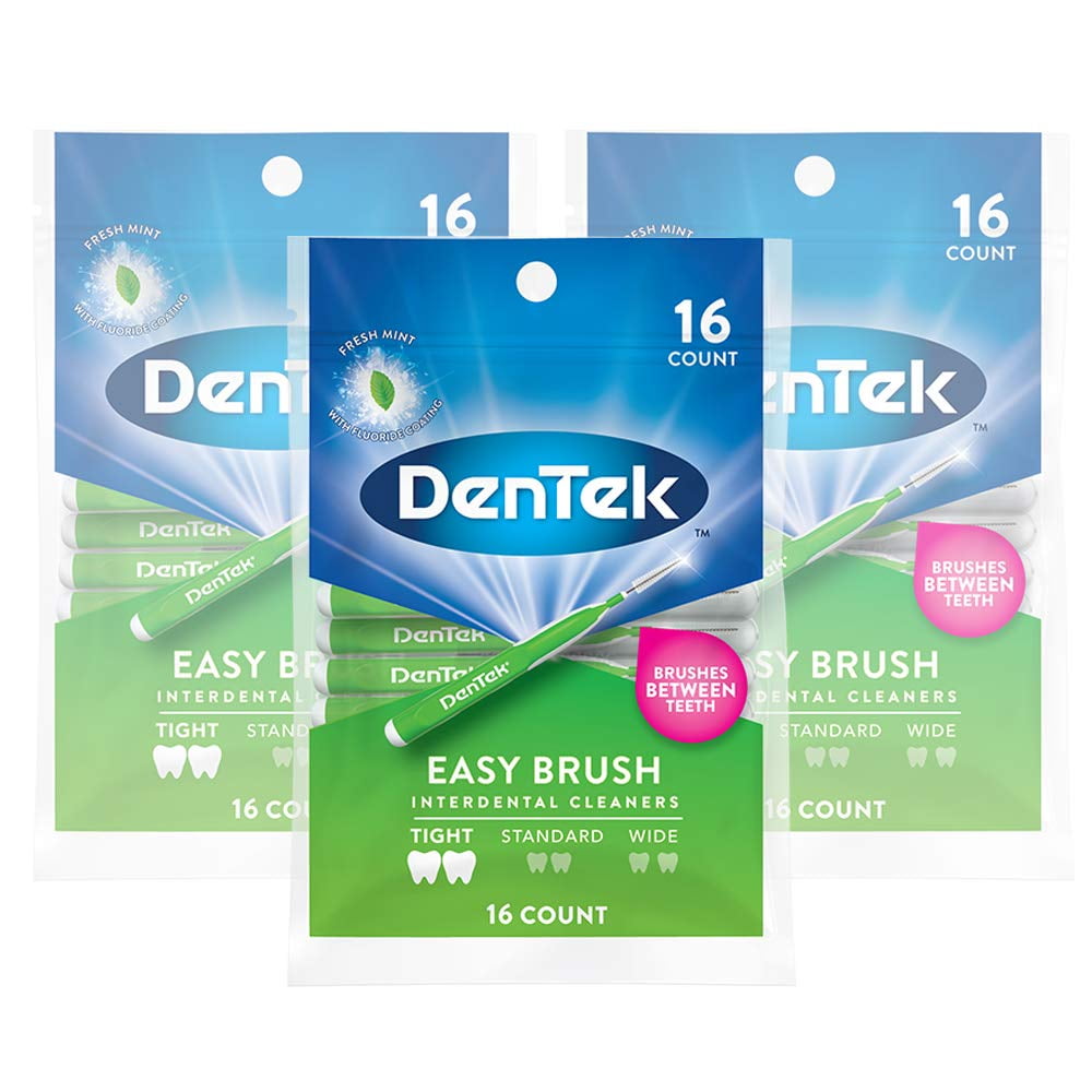 DenTek Easy Brush Interdental Cleaners, Tight Teeth, Mint Flavor, 48