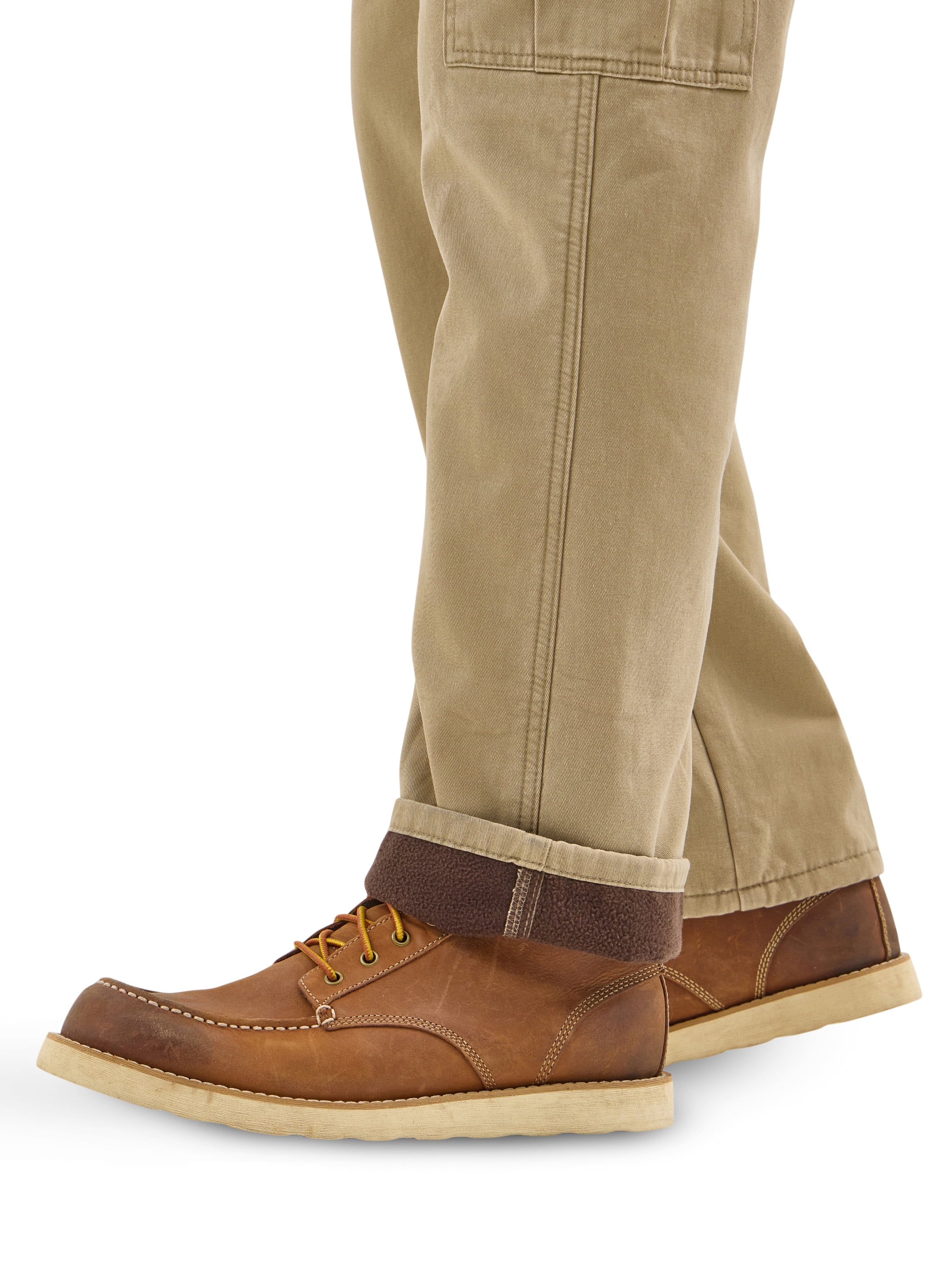 Wrangler Men's and Big Men's Relaxed Fit Fleece Lined Cargo Pant
