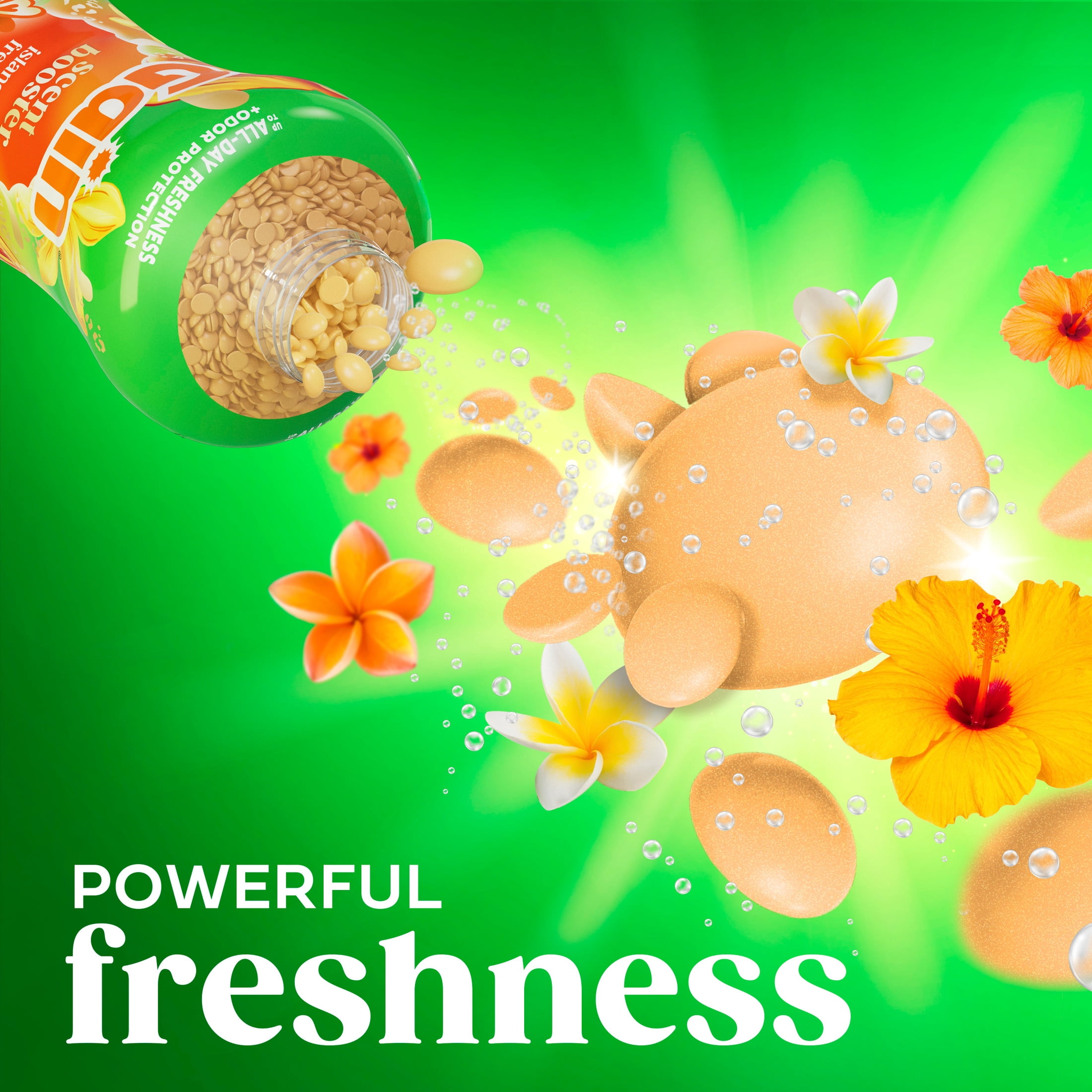 Gain In-Wash Laundry Scent Booster Beads, Island Fresh Scent, 24 oz