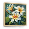 thumbnail image 2 of Designart "Magical Symphony Of White Plumeria" Plumeria Floater Framed Wall Art Prints, 2 of 5