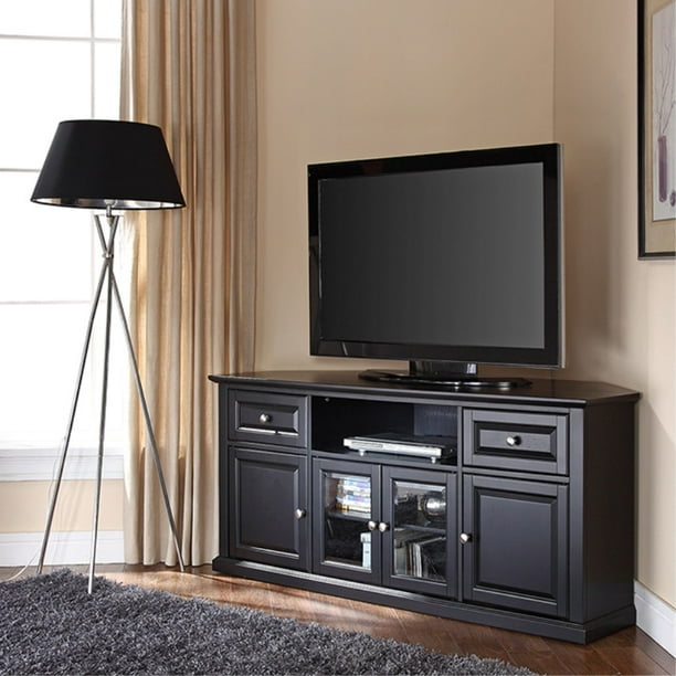 Crosley 60" Corner TV Stand In Black