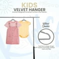 thumbnail image 4 of Utopia Home Perchas para niños de terciopelo (paquete de 50) – Perchas duraderas para bebé de 11 pulgadas para armario – Perchas perfectas para niños pequeños antideslizantes para uso diario (gris), 4 of 5