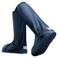 thumbnail image 2 of Fundas para botas de lluvia, antideslizantes, ligeras, con diseño de letras degradadas, cubiertas impermeables para zapatos de PVC con reflector 2XL (42-43), 2 of 10
