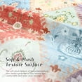 thumbnail image 4 of Balacho Floral Mosaic Boho Patchwork Quilted Faux Wool Area Rug, 5' x 8', Off-White, 4 of 8