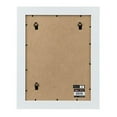 thumbnail image 5 of Ambiance Studio White Picture Frames Wood Wide Face Photo Art Frame Includes Plexi Glazing, Backer & Hanging Hardware- Bright White - 8.5X11, 5 of 5
