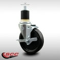 thumbnail image 2 of 5 Inch SS Phenolic Swivel 1-7/8 Inch Expanding Stem Caster with Brake SCC, 2 of 2