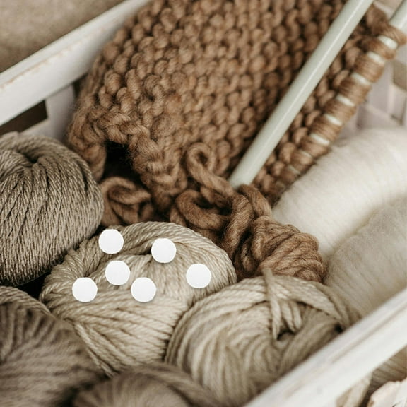 PAMINGONO 30Pcs DIY Enthusiasts Pom Poms for Crafts White Polyester Round