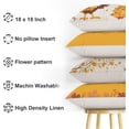 thumbnail image 4 of Thanksgiving Turkey Pumpkin Pillow Covers Happy Thanksgiving Harvest Decorative Throw Pillow Cover Outdoor Line Cushion Cases for Sofa Couch Set of 4, 4 of 6