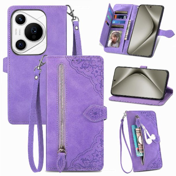 Funda billetera anti-golpes para GANGXUN Huawei Pura 70 Pro , ideal para día a día y trabajo
