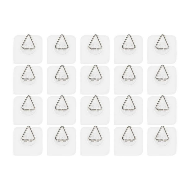 Ganchos de pared para colgar cuadros verticales, ganchos decorativos para platos, marcos de fotos, cuadros y obras de arte (paquete de 20)
