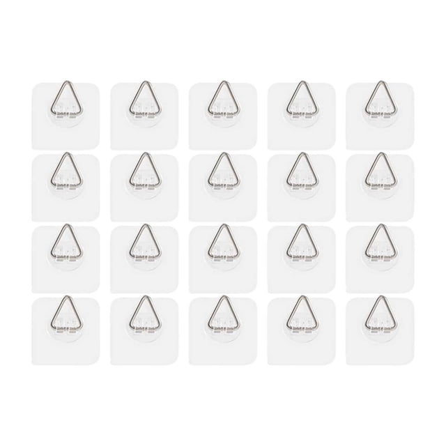Ganchos para placas de pared Ganchos verticales para colgar cuadros, placas decorativas, marcos de fotos, pinturas y obras de arte (paquete de 20)