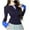 Navy, variant on cfhntfmh Women's Long Sleeve Tee Shirts Button Slim Fitted Basic Henley Tops Fall Ribbed Knit Shirts Women Fall Clothes(Navy,Small)