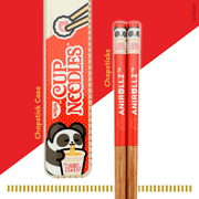 Anirollz Coosy x Nissin Cup Noodles Chopsticks Set Reusable with Case Pandaroll