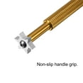 thumbnail image 4 of Uxcell Golf Club Groove Sharpener 6 Heads Club Cleaning for Golf Irons Wedges, Gold, 4 of 5