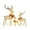 C, variant on 3-Piece 2D Lighted Christmas Deer Family Set -Large Outdoor Yard Reindeer Holiday Decoration with 145 LED Lights, Stakes, Acrylic - Gold
