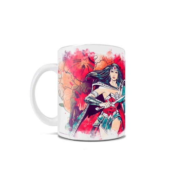 DC Comics (Wonder Woman and Cheeta Watercolor) 11 oz Ceramic Mug WMUG978