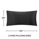 thumbnail image 3 of Juego de fundas de almohada satinadas Juicy Couture Black King Size x2, 3 of 6