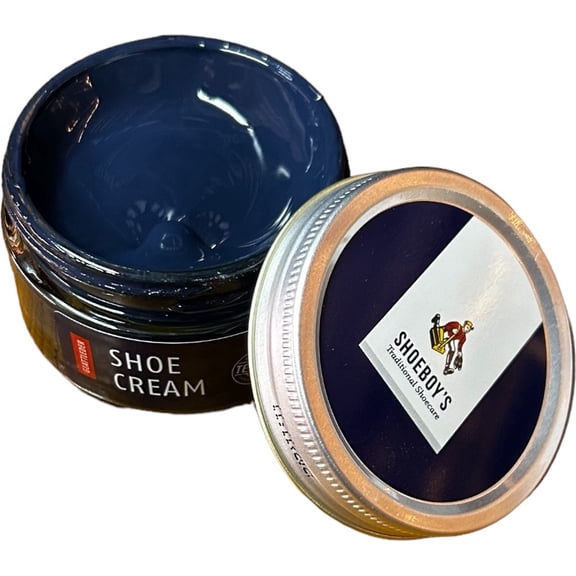 Shoeboy's 25 Dark Blue Shoe cream is the perfect choice for maintaining and rejuvenating your high-quality smooth leather shoes. One of the best shoe polishes.
