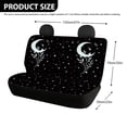 thumbnail image 4 of Chririnla Crescent Moon Star Print Back Seat Protectors with SUV Truck, Durable Wear Resistant Auto Seat Cushions(2 Piece), 4 of 4