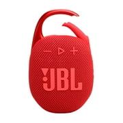 JBL Clip 5 Bluetooth Speaker and divvi! Protective Case Bundle - Red