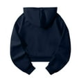 thumbnail image 6 of Npasoilc Short Croppped Hoodies for Women 2024 Trendy Long Sleeve Sports Drawstring Lightweight Comfy Fleece Hooded Blouse Crop Tops Casual Loose Pullover Sweatshirts, 6 of 6