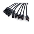 thumbnail image 4 of 1 Pair 4-way Y-type Adapter Male and Female Connector Solar Connections 4 to 1 Panel Cable Photovoltaic, 4 of 5