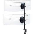thumbnail image 1 of Soporte de Computadora VIVO Negro Ultra Ancho y Ajustable para Monitores Verticales Doble de Hasta 4, 1 of 9