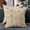 Beige, variant on Christmas Tree Decorative Throw Pillow Covers Set of 2, 18x18" Soft Fluffy Pillow Cases, Faux Fur Fuzzy Pillows Covers Winter Holiday Cushion Cases for Sofa Couch Bedroom Living Room Home Décor