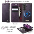 thumbnail image 4 of CaseMe Wallet Case for Samsung Galaxy S24 Plus Compatible with Magsafe, 2-in-1 PU Leather【RFID Blocking】Flip Card Holder Stand Shockproof Magnetic Detachable Cover for Samsung Galaxy S24 Plus 6.7", 4 of 10