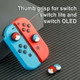 thumbnail image 5 of Switch Joystick Thumb Grips Caps, Silicone Joystick Caps Analog Stick Caps Compatible with Nintendo Switch/OLED/Switch Lite，Red and Blue, 2 Pairs 4pcs, 5 of 6