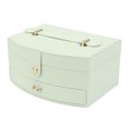 thumbnail image 1 of Caja De Joyería Para Las Mujeres, Portátil De 2 Capas De Cuero De La PU De Viaje De Joyería Caso Con Cierre Y Asa, Multifuncional De Almacenamiento De Joyería Organizador De, 1 of 7