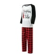 thumbnail image 3 of Diconna Famille Noël Lettre Impression O-Cou Manches Longues Partie Pyjama Ensemble, 3 of 9