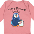 thumbnail image 4 of Inktastic Happy Birthday, Uncle Cute Penguins Boys or Girls Long Sleeve Baby Bodysuit, 4 of 5