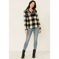 thumbnail image 4 of United By Blue Women's Plaid Print Responsible Button Down Western Flannel Shirt Black/White X-  US, 4 of 4